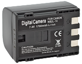  Canon NB-2L14 (ElectroMex 1700mAh).   Canon Elura, Optura, MV, ZR  . 