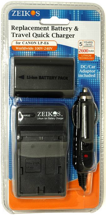 Zeikos LP-E6 2600mAh + �������