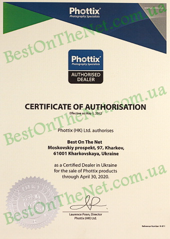 Сертификат Phottix