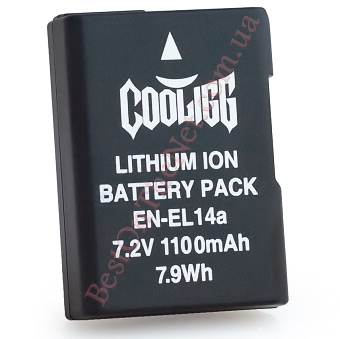 Cooligg En-El14a 1100mAh (100% )