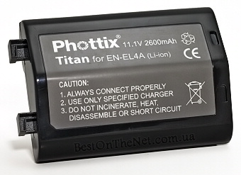Phottix En-El4a Titan Premium 2200mAh