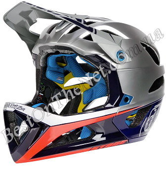 Troy Lee Design Stage Helmet (Silver-Navy)