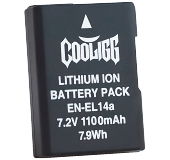 Cooligg En-El14a 1100mAh (100% )