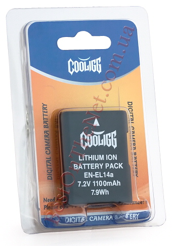 Cooligg En-El14a 1100mAh (100% )