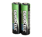    2x AA (Duracell 2650mAh)