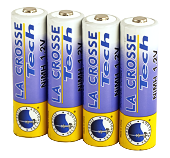    4x AA (La Crosse 2600mAh)