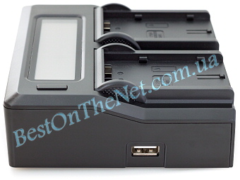LCD Dual battery charger for Panasonic