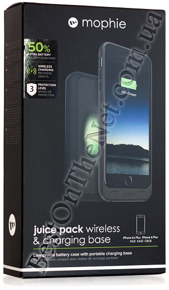 Mophie Juice Pack for iPhone 6+/6S+ 2420mAh & Wireless charging base