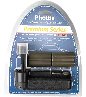 Phottix BP-40D Premium Battery Grip + 2x BP-511a