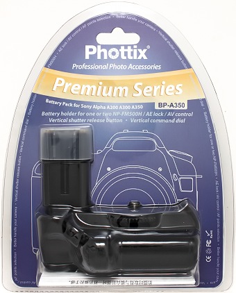 Phottix BP-A350 Premium Battery Grip + 2x NP-FM500H