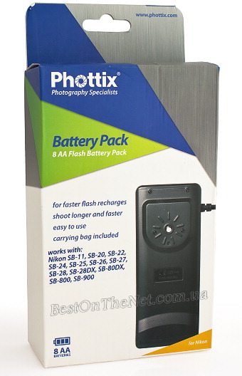 Phottix Flash External Battery Pack 8x AA