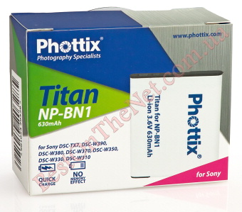 Phottix NP-BN1 Titan 630mAh