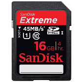 Sandisk Extreme SDXC Class 10, UHS Class 1