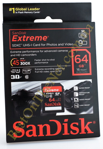 Sandisk Extreme SDXC Class 10, UHS Class 1