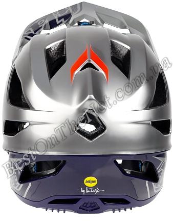 Troy Lee Design Stage Helmet (Silver-Navy)