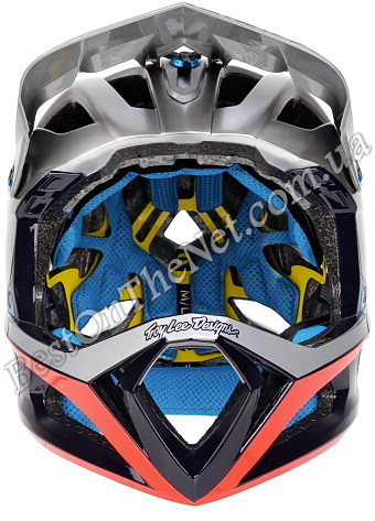 Troy Lee Design Stage Helmet (Silver-Navy)